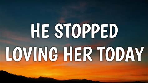  “He Stopped Loving Her Today” -  a heartbreaking ballad that weaves a tapestry of loss and enduring love